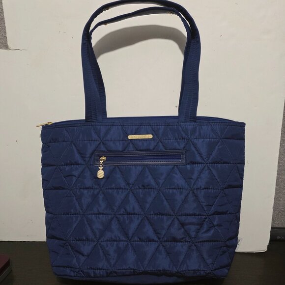 Fit & Fresh Blue Metro Quilted Carry -All Tote w/ Insulated Lunch Compartment - Picture 6 of 12